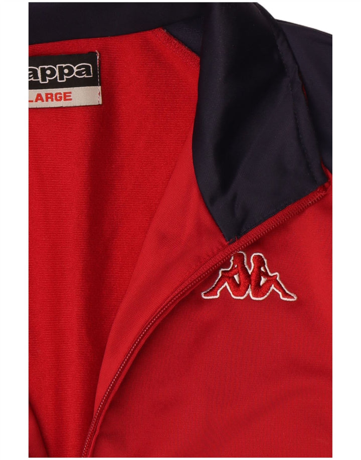 Kappa Træningsdragt til mænd Topjakke Stor Rød Colourblock Polyester