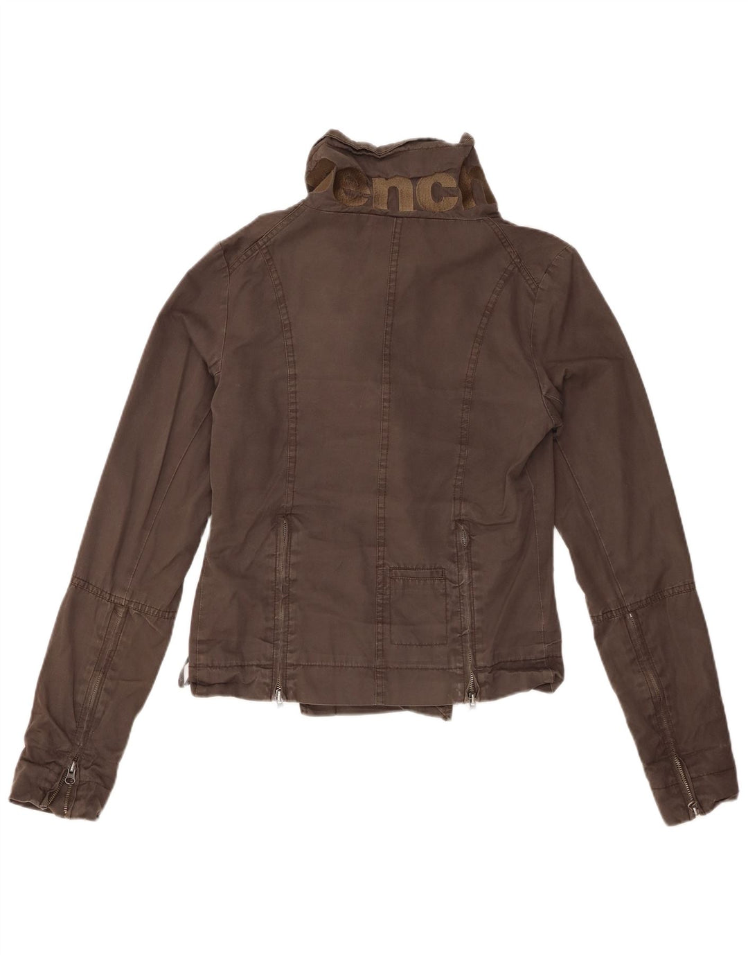 BENCH Dame Bomber Jacket UK 10 Small Brown Bomuld