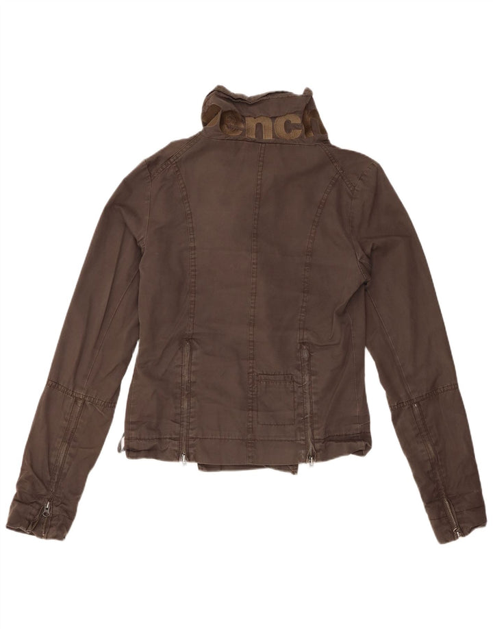 BENCH Dame Bomber Jacket UK 10 Small Brown Bomuld