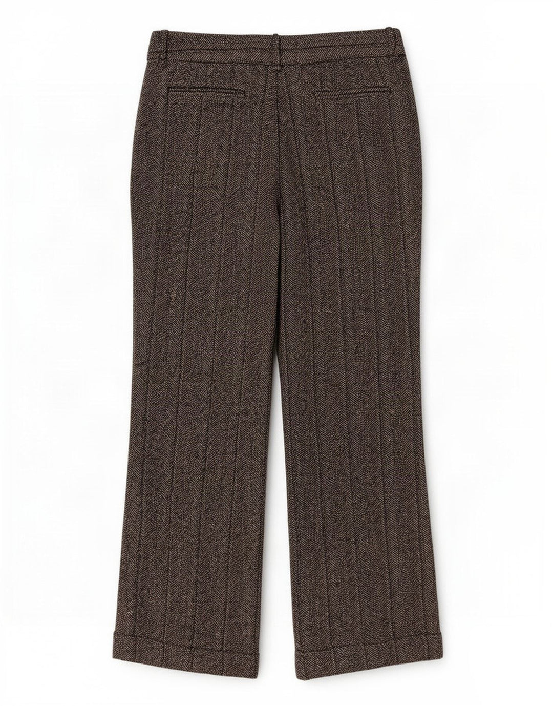 Zara Dame Bootcut Casual Bukser EU 40 Medium W30 L30 Grå Sildeben