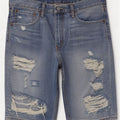 Levi's Herre 508 Distressed Denim Shorts W33 Medium Blue Cotton