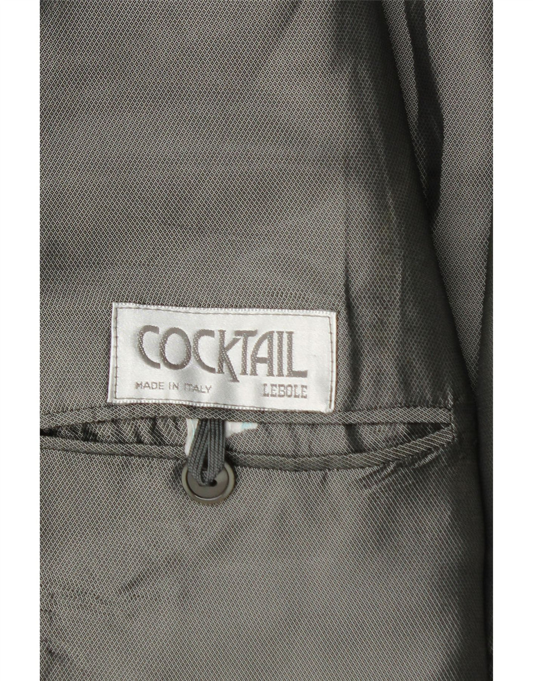 Lebole Herre 1 Knap Blazer Jacket UK 42 XL Sort