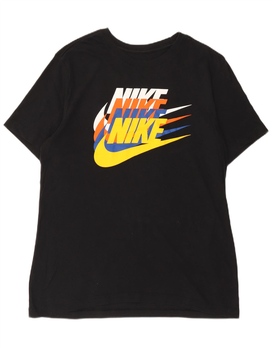 Nike grafisk T-shirt top til mænd, stor sort bomuld