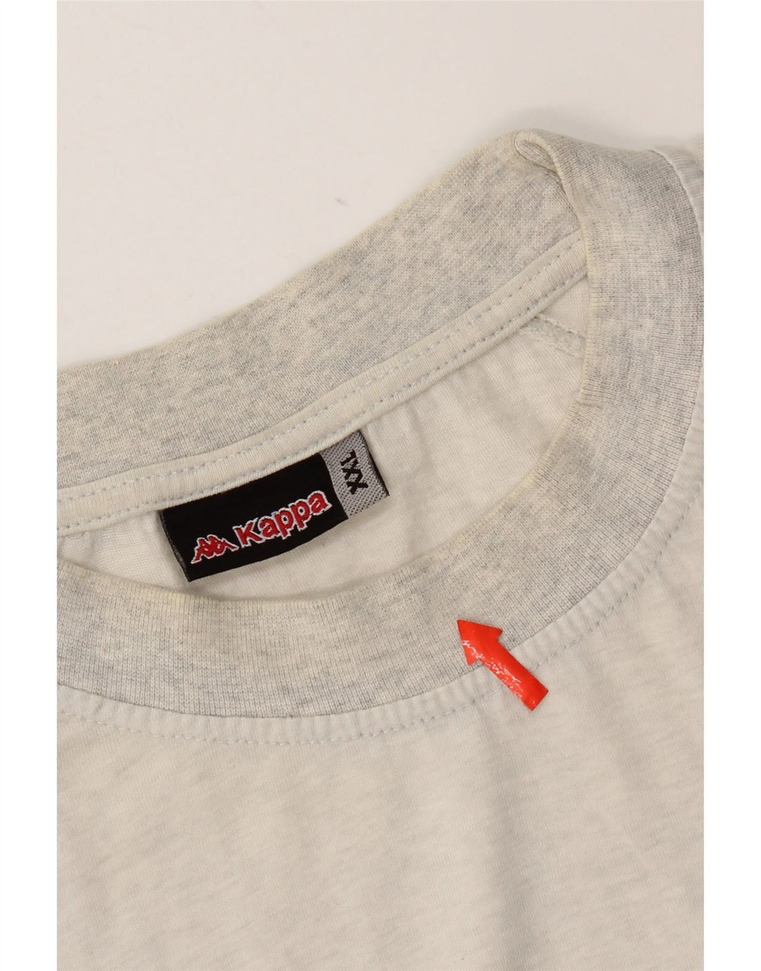 Kappa Herre T-Shirt Top 2XL Grå Flecked Bomuld