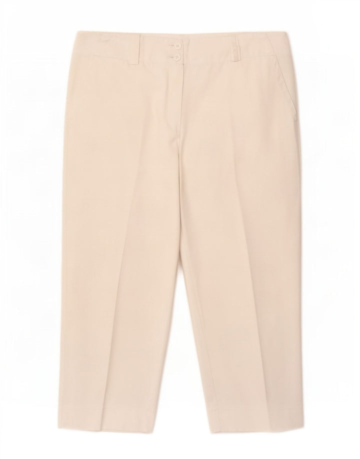 Nike Dame Dri Fit Capri Bukser UK 14 Medium W32 L22 Hvid Polyester
