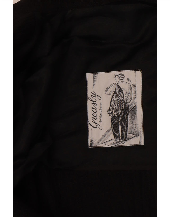 Vintage Herre 1 Knap Blazer Jacket UK 40 Large Black