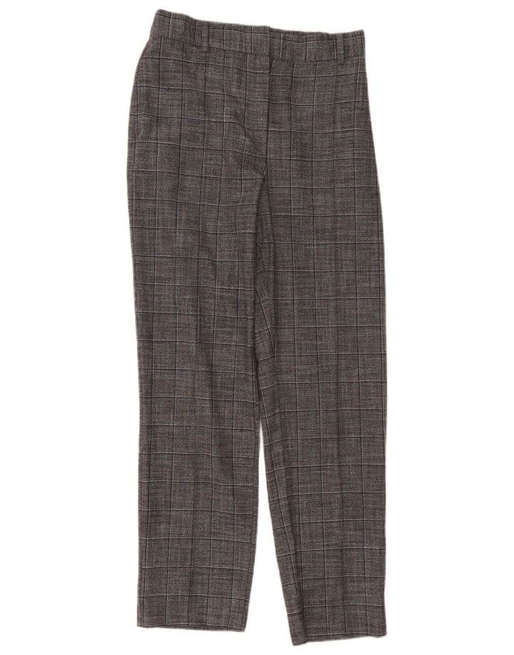 Marks & Spencer Chinobukser til kvinder UK 12 Medium W30 L30 Grå ternet