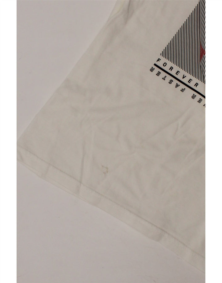 PUMA Boys Graphic T-Shirt Top 7-8 Years White Vintage Puma and Second-Hand Puma from Messina Hembry 