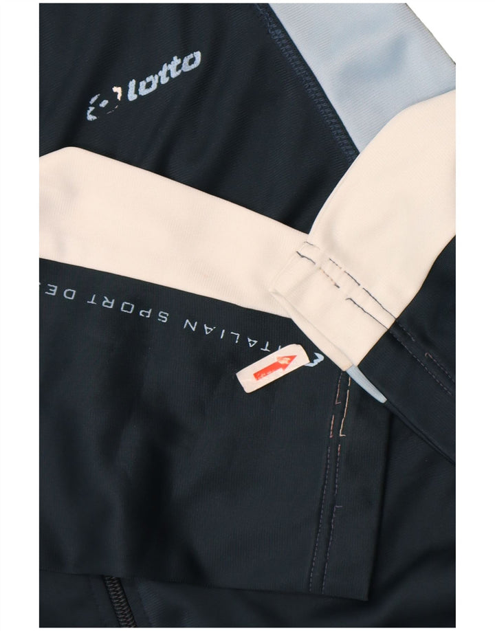 Lotto Hel træningsdragt til mænd Large Navy Blue Colourblock Polyester