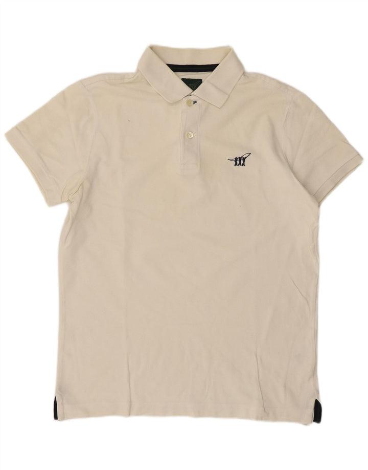 Henry Cottons Poloshirt til mænd Small White Cotton