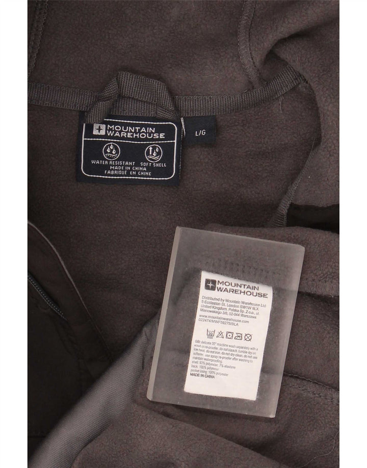 Mountain Warehouse Herre Hooded Windbreaker Jacket UK 40 Large Black