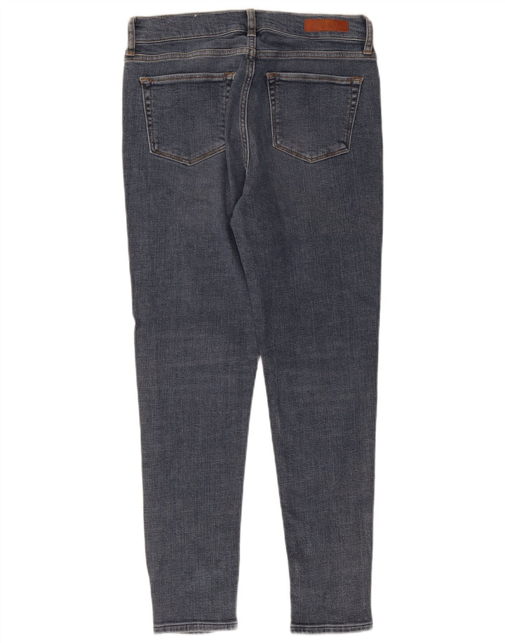 SUPERDRY Dame Mid Rise Super Skinny Jeans W31 L30 Marineblå Bomuld