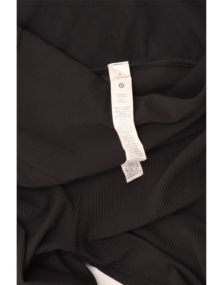 LULULEMON Dame Leggings US 8 Medium Sort Nylon