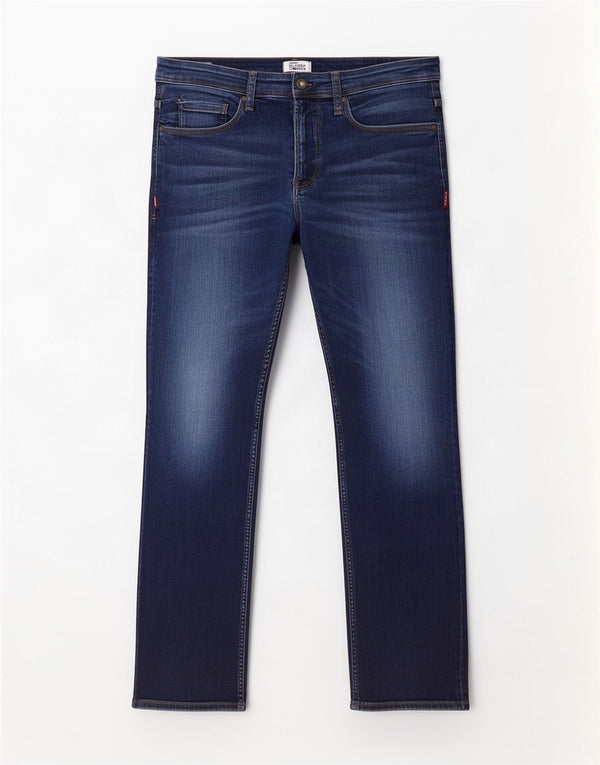 Tommy Hilfiger Herre Ryan Bootcut Jeans W34 L30 Blå Bomuld