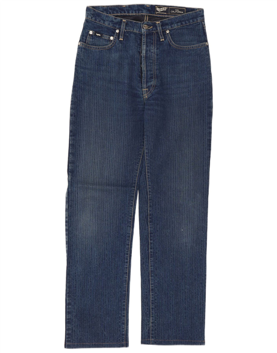 Gas Straight Jeans til mænd W29 L29 Marineblå bomuld