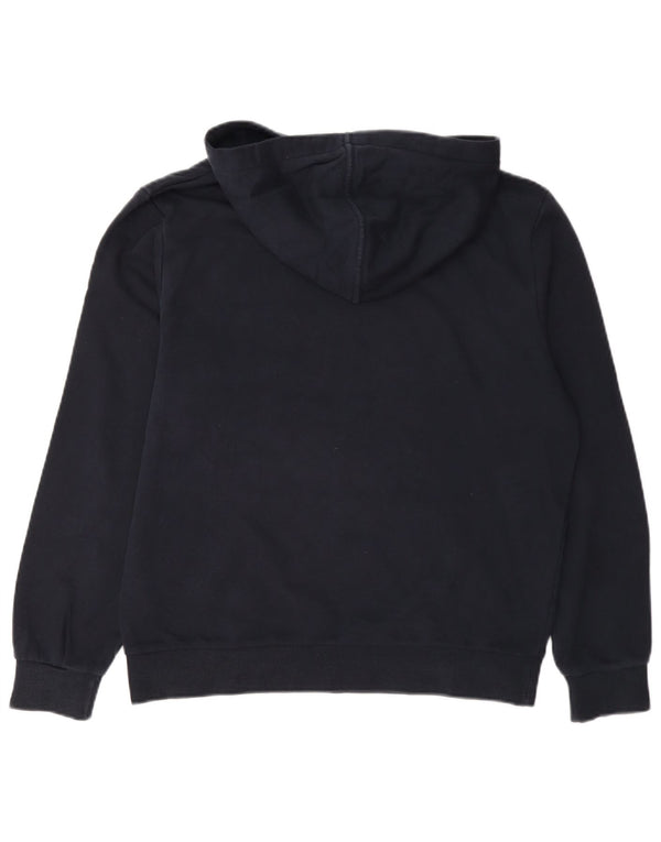 Marks & Spencer Dame Oversized Hoodie Jumper UK 10 Small Navy Blue Cotton