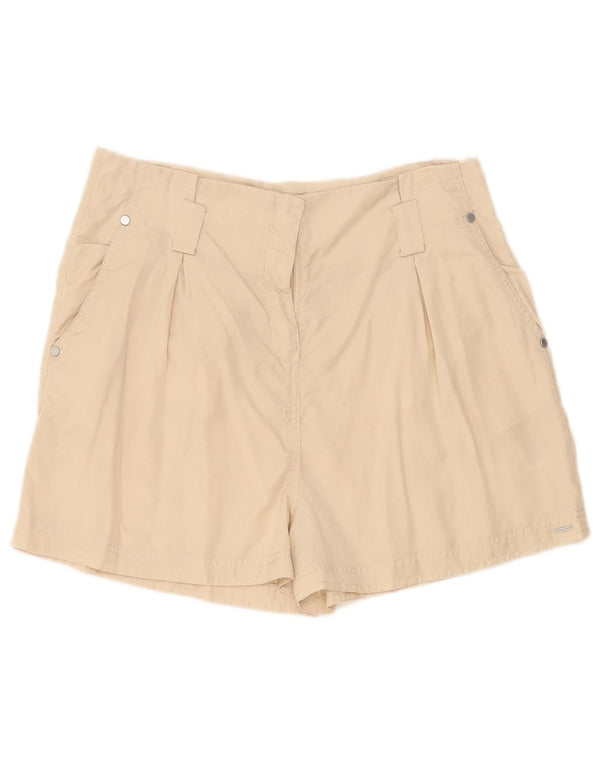 Superdry Chino-shorts med høj talje til kvinder UK 14 Large W34 Beige