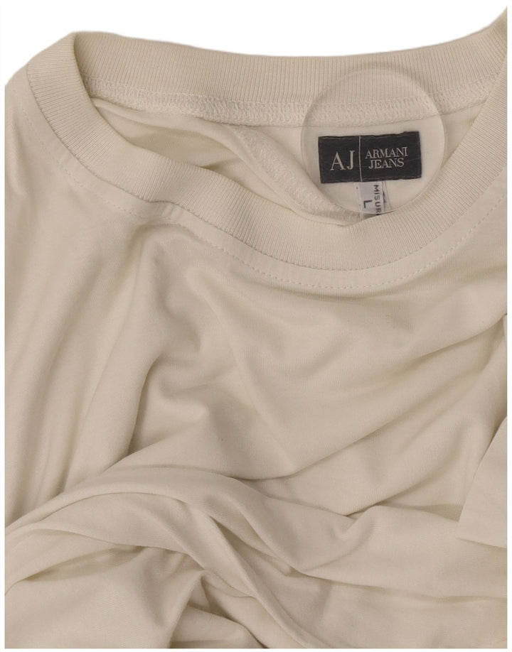 Armani Jeans Herre T-Shirt Top Stor Hvid