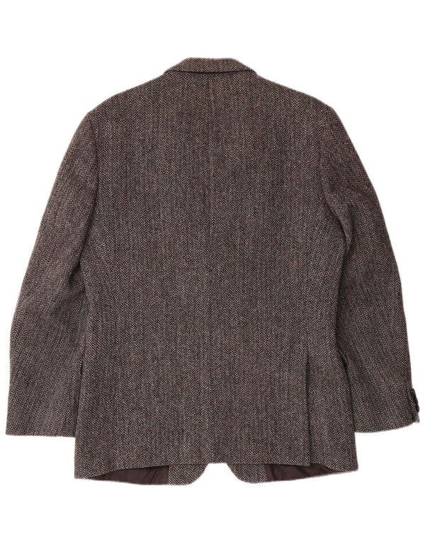 ST MICHAEL Herre Blazer Jacket UK 40 Large Grey Herringbone Classic