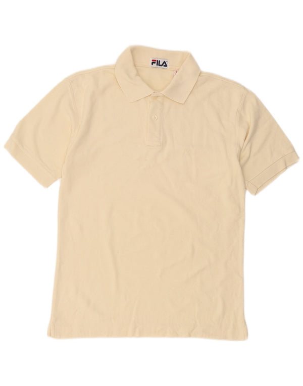 Fila Poloskjorte til mænd IT 44 XS Gul bomuld
