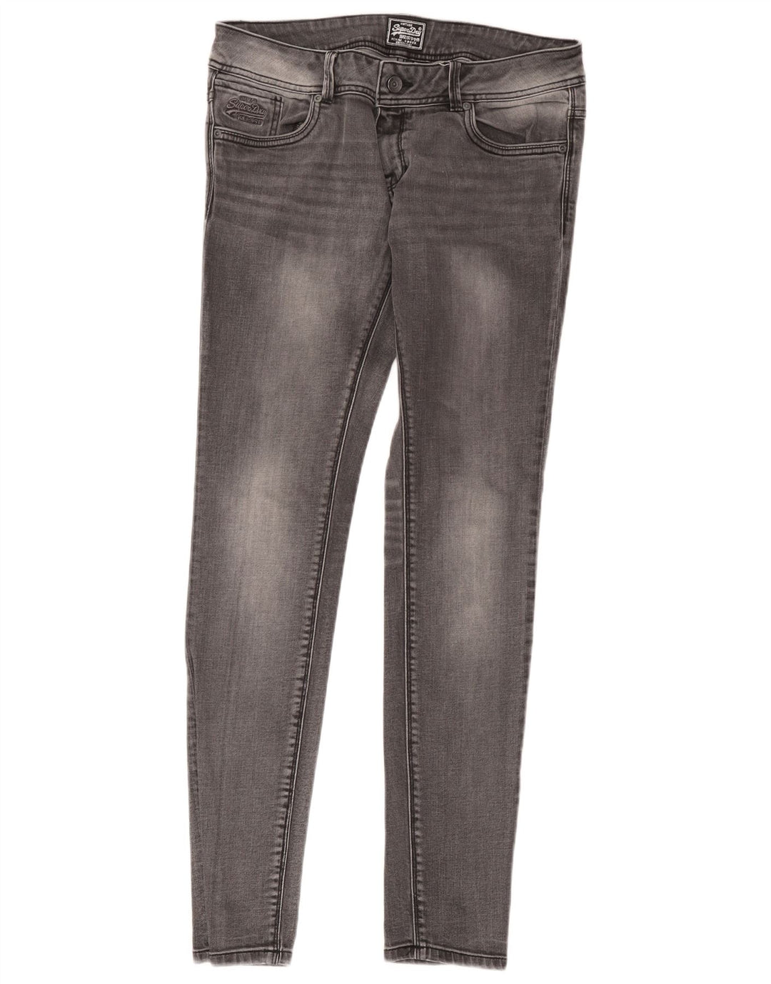 Superdry Skinny Jeans til kvinder W30 L32 Grå bomuld