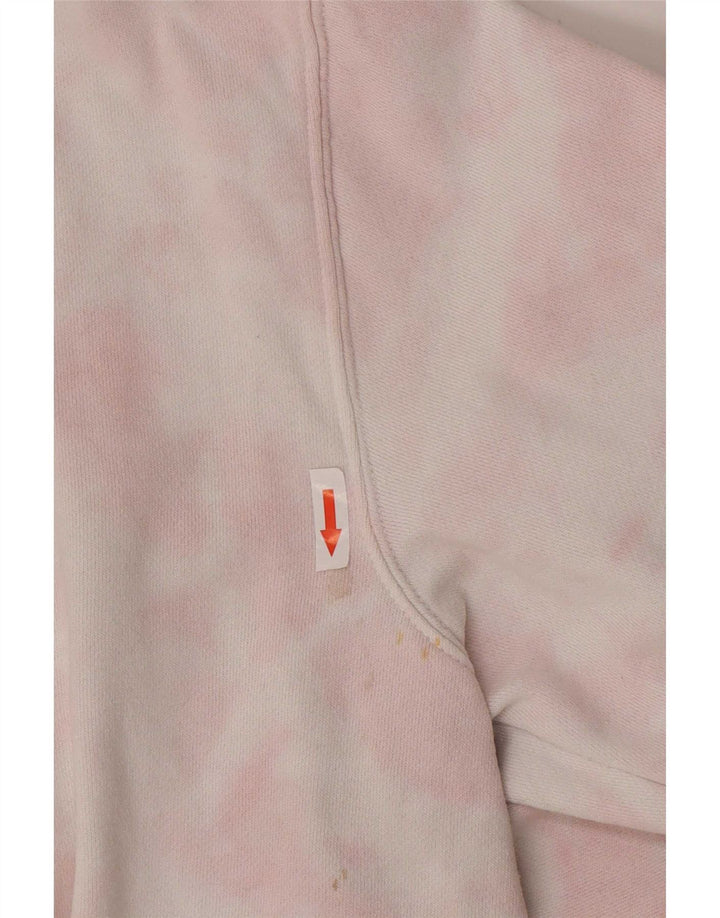 Billabong Womens Grafisk Sweatshirt Jumper UK 14 Medium Pink Tie Dye