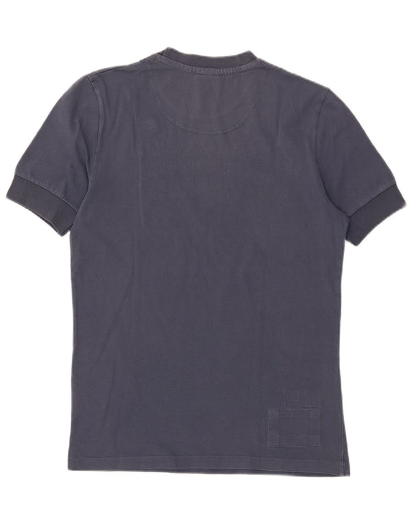 Aeronautica Militare Herre grafisk T-shirt Top Medium Marineblå Bomuld