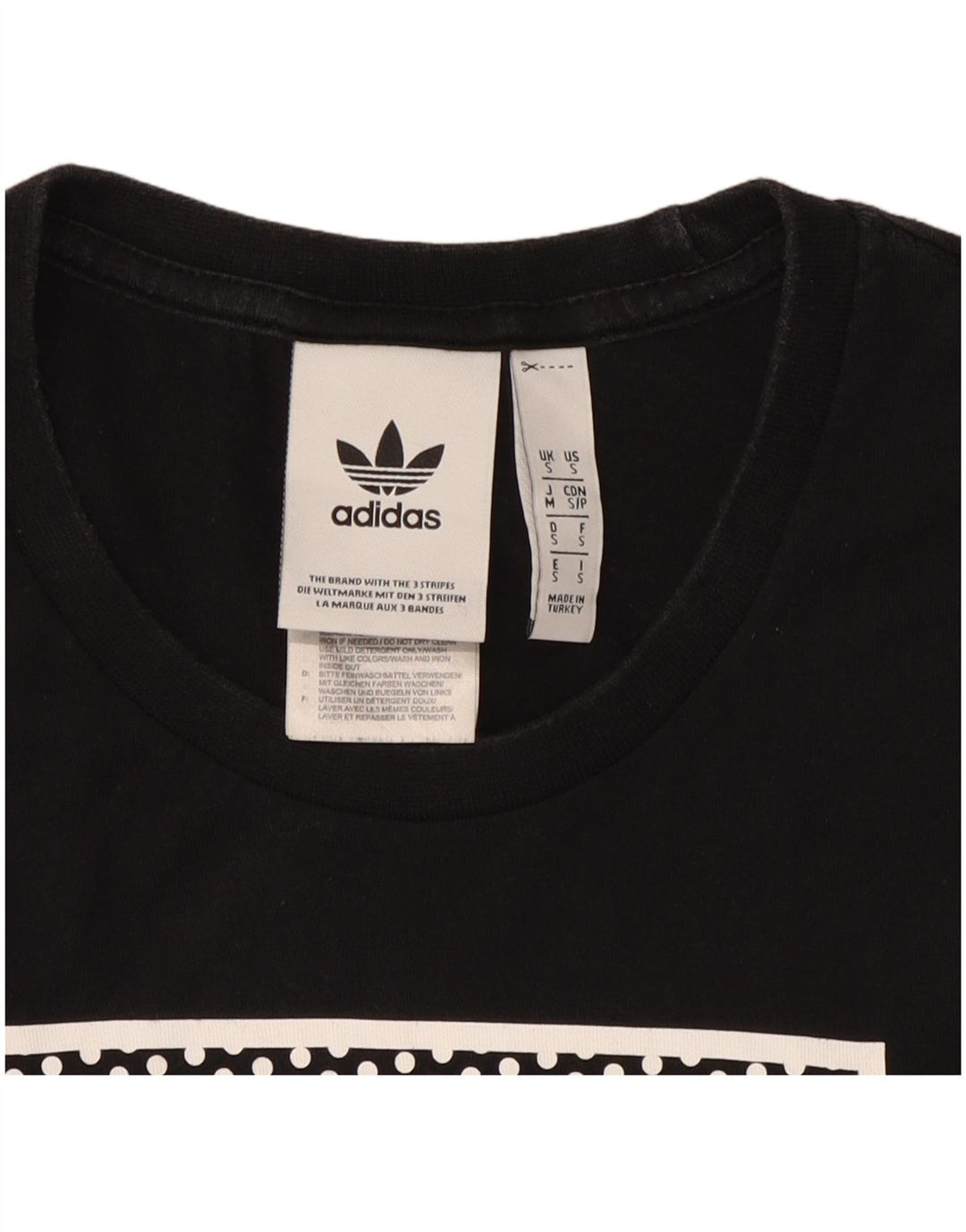 Adidas Herre grafisk T-shirt top lille sort bomuld
