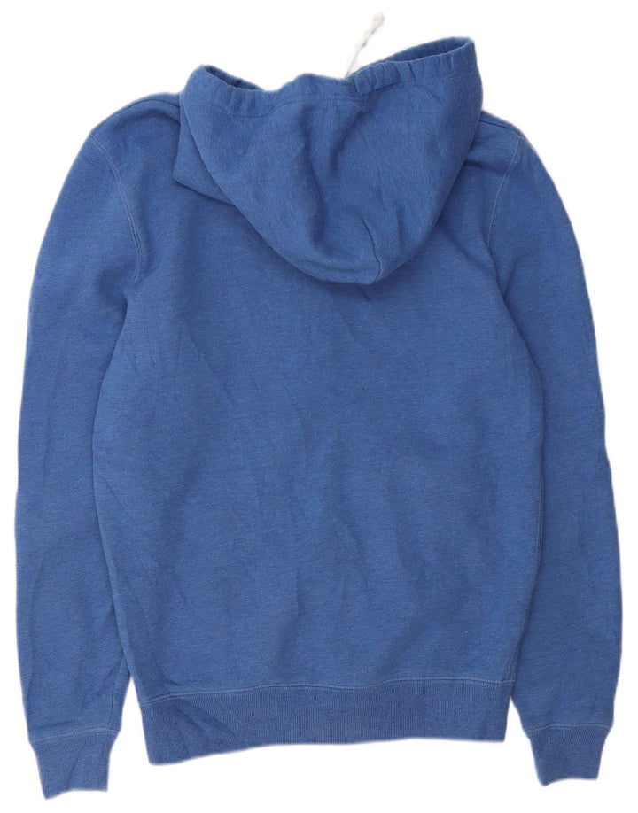 JACK WILLS Mens Zip Hoodie Sweater Small Blue Cotton