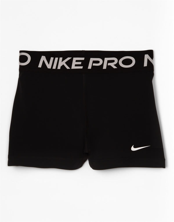 Nike Dame Dri Fit grafiske sportsshorts UK 6 XS Black Sports