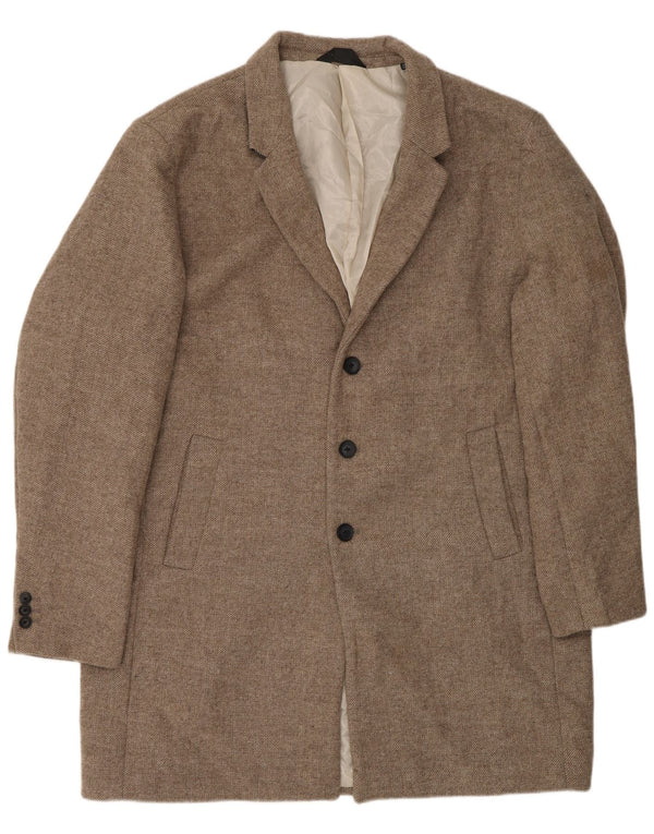 Jack & Jones Herre Overfrakke UK 46 3XL Beige Polyester