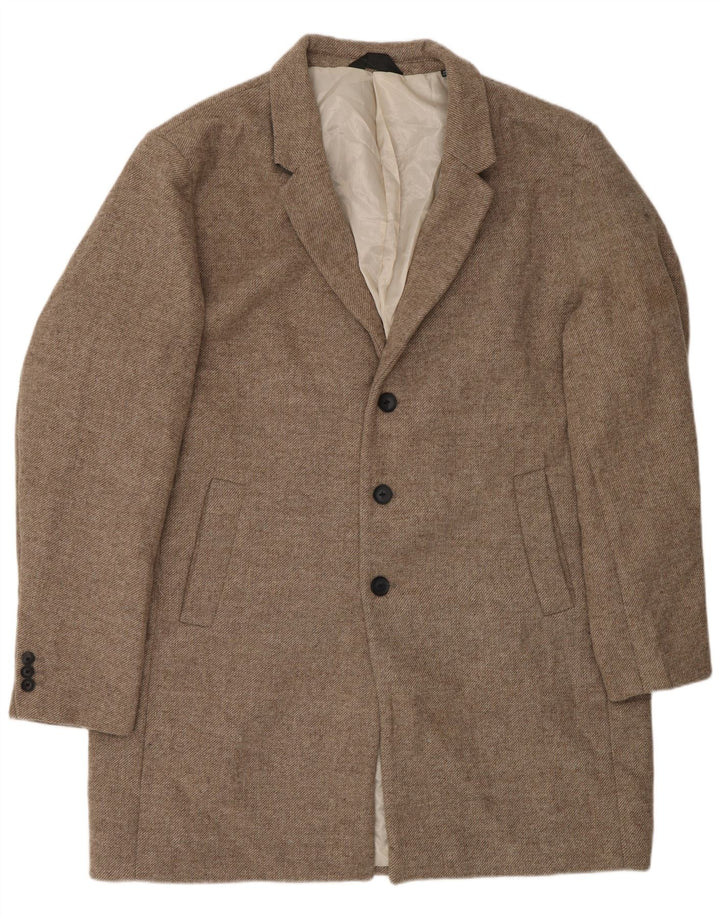 Jack & Jones Herre Overfrakke UK 46 3XL Beige Polyester