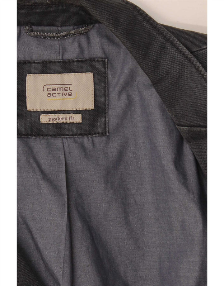 Camel Active Herre Modern Fit 2 Button Blazer Jacket UK 42 XL Navy Blue