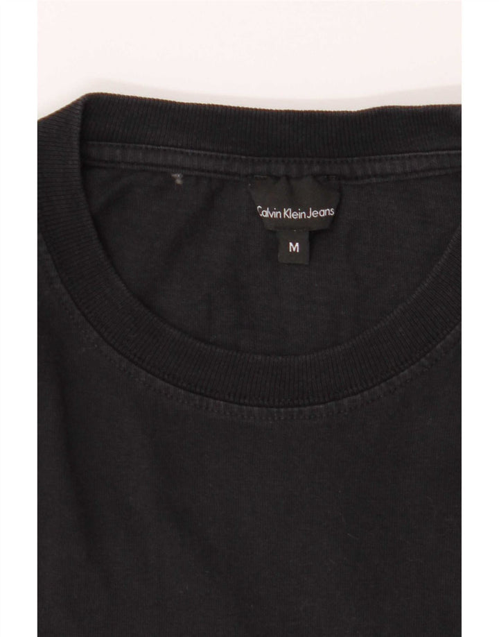 Calvin Klein Jeans Herre grafisk T-shirt Top Medium Sort
