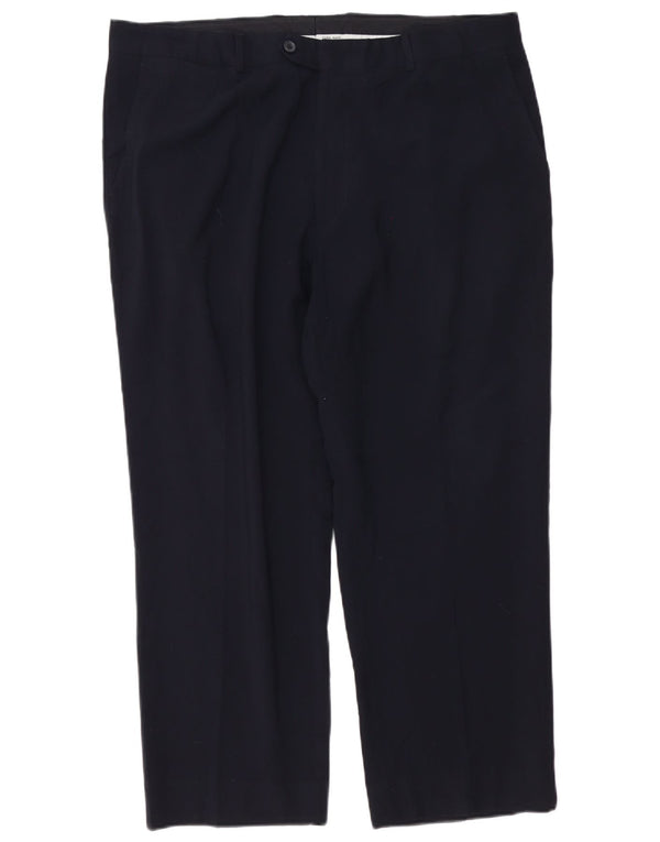 Zara Lige Chinobukser til mænd EU 50 2XL W40 L28 Navy Blue Polyester