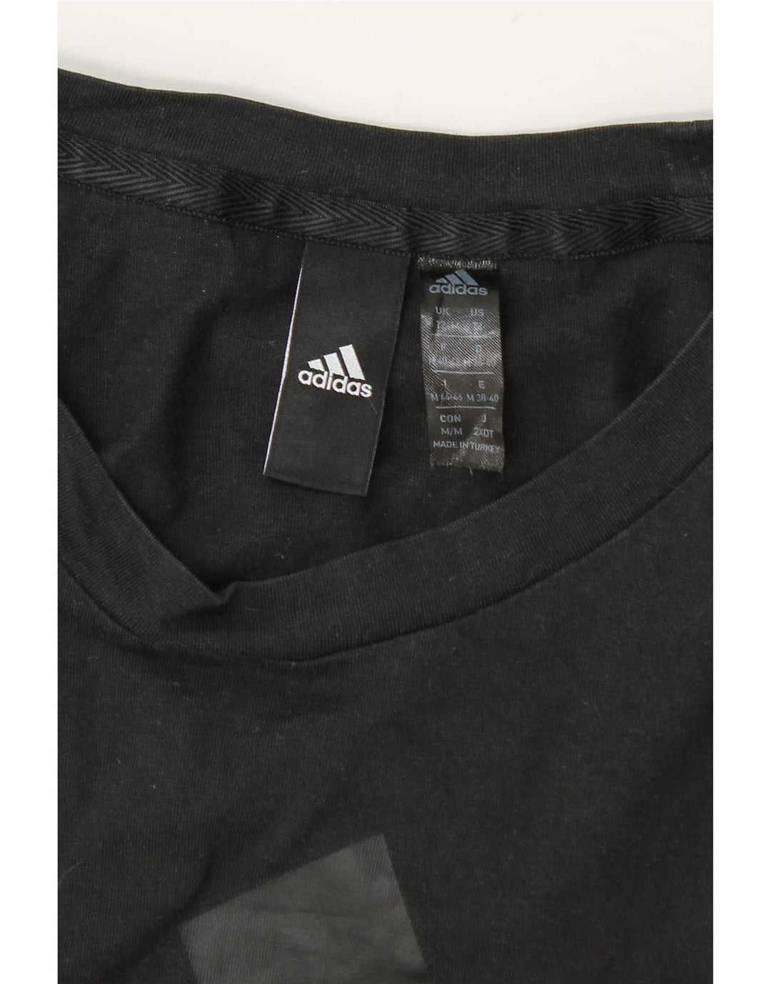 Adidas grafisk T-shirt top til kvinder DK 12/14 mellemgrå