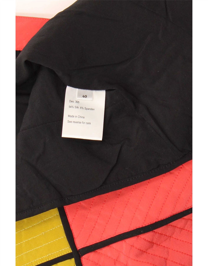Rutzou Womens Crop vest EU 40 Medium Flerfarvet Colourblock Silke