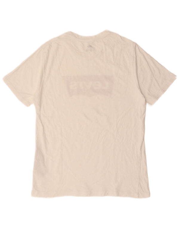 Levi's Herre grafisk T-shirt top mellem hvid bomuld
