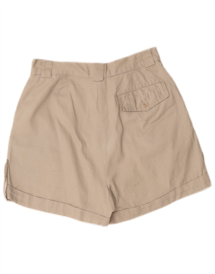 Emonite kvinders højtaljede cargo shorts store W26 grå bomuld
