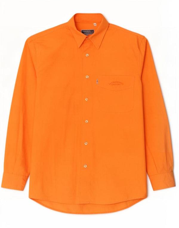 Levi's Mens Shirt Small Orange Cotton