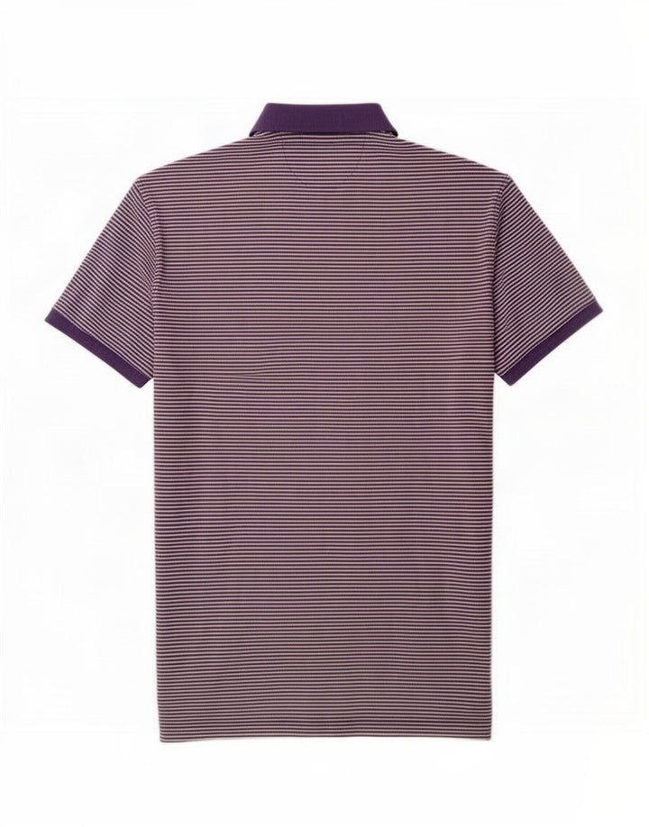 Murphy & Nye Herre poloshirt Stor lilla nålestribe