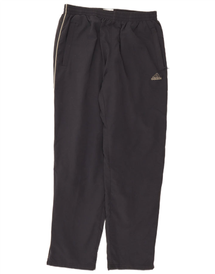 ADIDAS Mens Tracksuit Trousers Large  Navy Blue Polyester