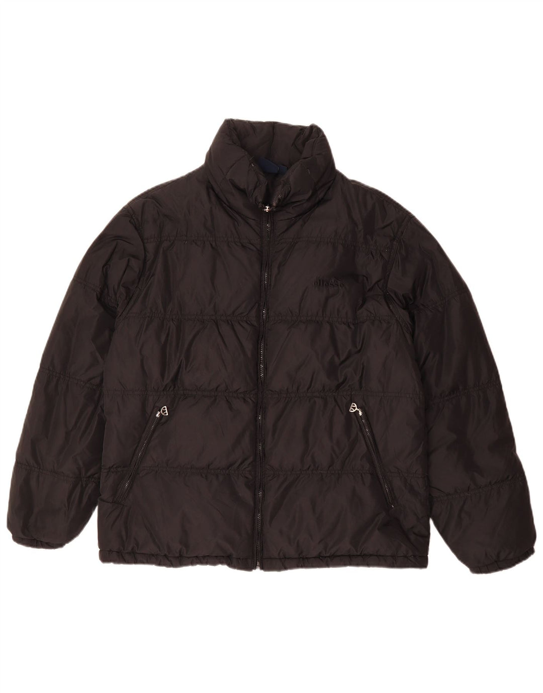 Ellesse Herre Polstret Jakke UK 38 Medium Sort Polyamid