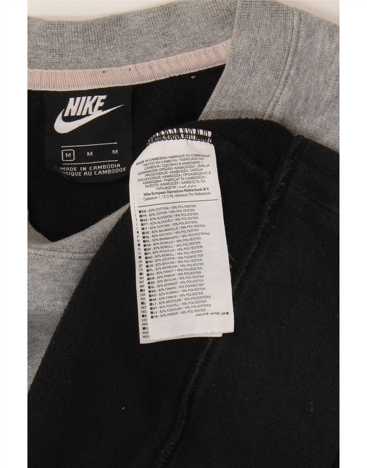 Nike Sweatshirt Jumper til mænd Medium Sort Colourblock Bomuld