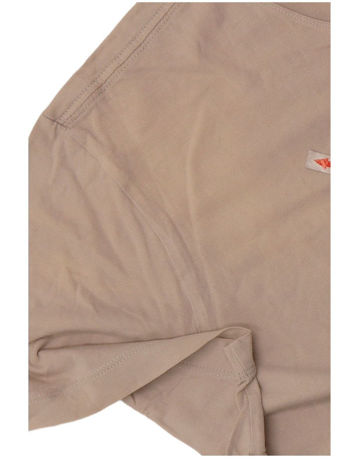 Nike T-shirt top til mænd, stor beige bomuld