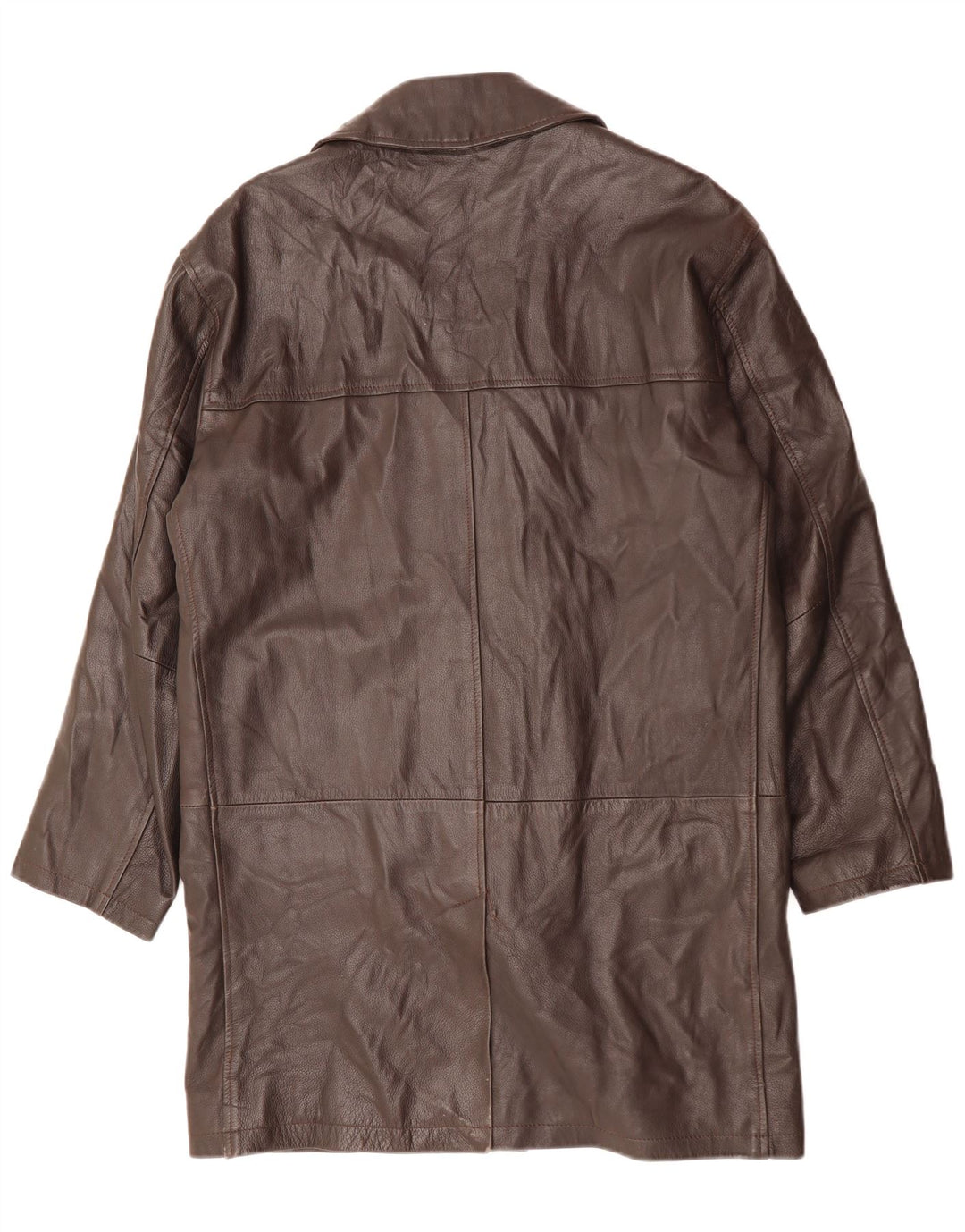 CONBIPEL Læderfrakke til mænd IT 48 Medium brunt læder