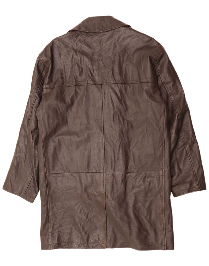 CONBIPEL Læderfrakke til mænd IT 48 Medium brunt læder