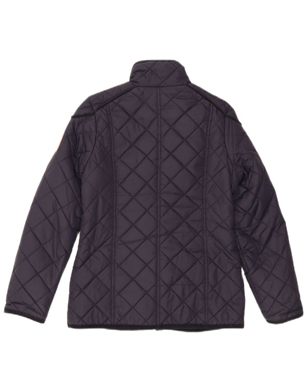 Puffa Quiltet jakke til kvinder UK 6 XS Marineblå polyamid