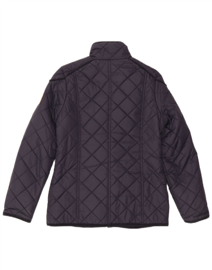 Puffa Quiltet jakke til kvinder UK 6 XS Marineblå polyamid