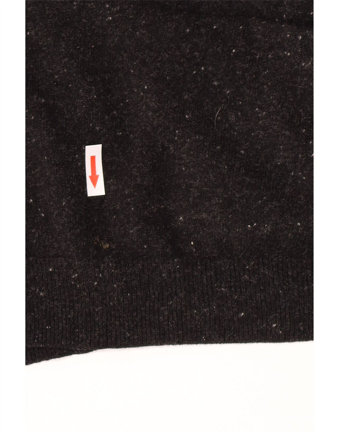 Cos Dame oversized cardigan sweater UK 10 Small Black Flecked Wool